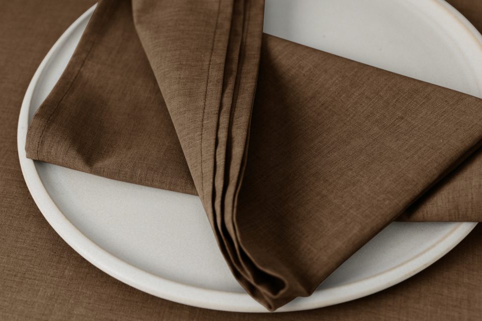 Arezzo 37 x 37 cm Servietten taupe