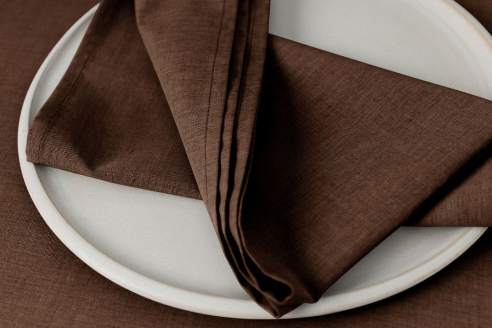 Arezzo 37 x 37 cm Servietten toffee