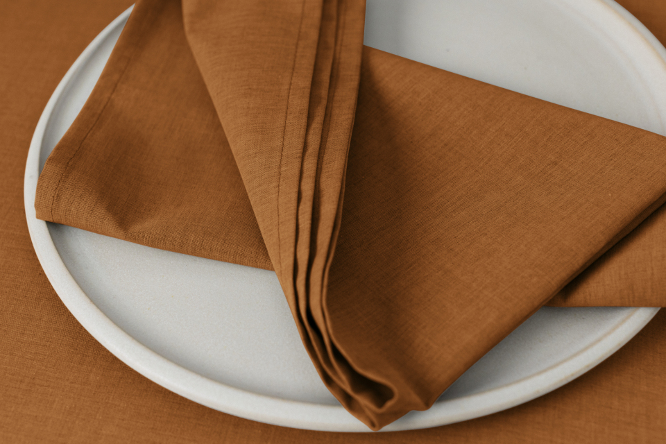 Arezzo 37 x 37 cm Servietten caramel