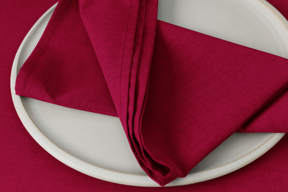Arezzo 37 x 37 cm Servietten regency red
