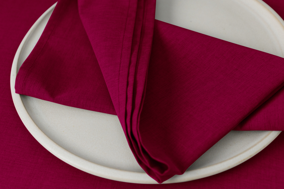 Arezzo 37 x 37 cm Servietten cherry