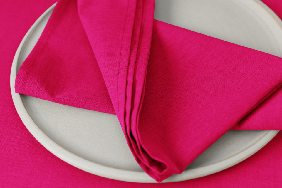 Arezzo 37 x 37 cm Servietten magenta