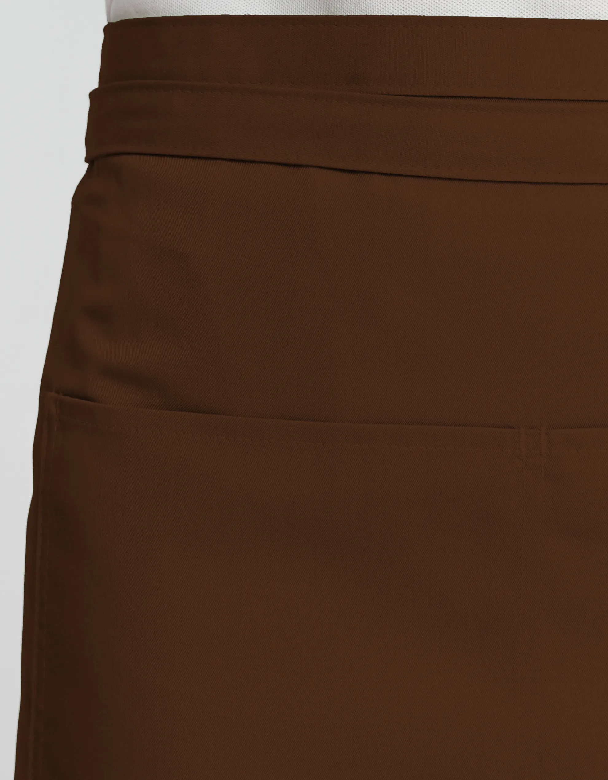 Roma Classic Bag 50 x 78 - Bistroschürze mit Tasche - toffee