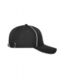 6 Panel Workwear Cap - SOLID - black