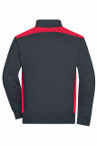 Mens Workwear Sweat Jacket - COLOR - carbon/red