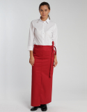 Schlitzschürze Milano Classic 100 x 100 cm - regency red