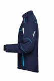 Workwear Softshell Padded Jacket - COLOR - navy/turquoise