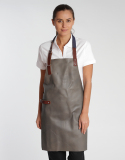 Lederschürze Ustica 75 x 60 cm - grau