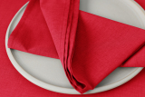 Arezzo 37 x 37 cm Servietten rot