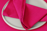 Arezzo 37 x 37 cm Servietten magenta
