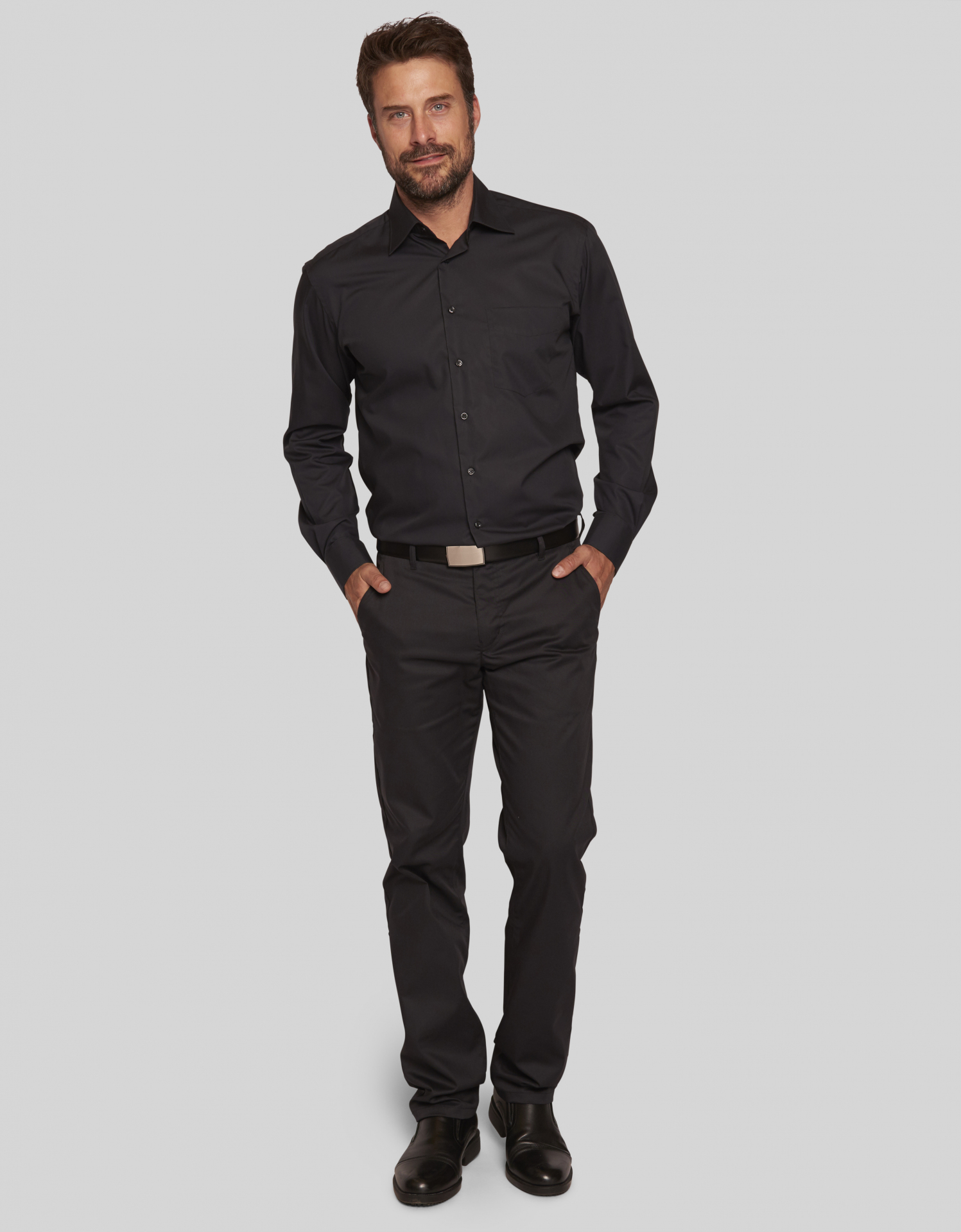 Navelli Man shirt - black