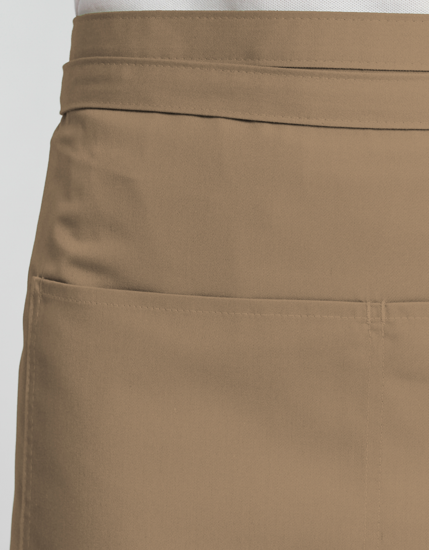 Bistroschürze mit Tasche Roma Classic Bag 80 x 100 - khaki