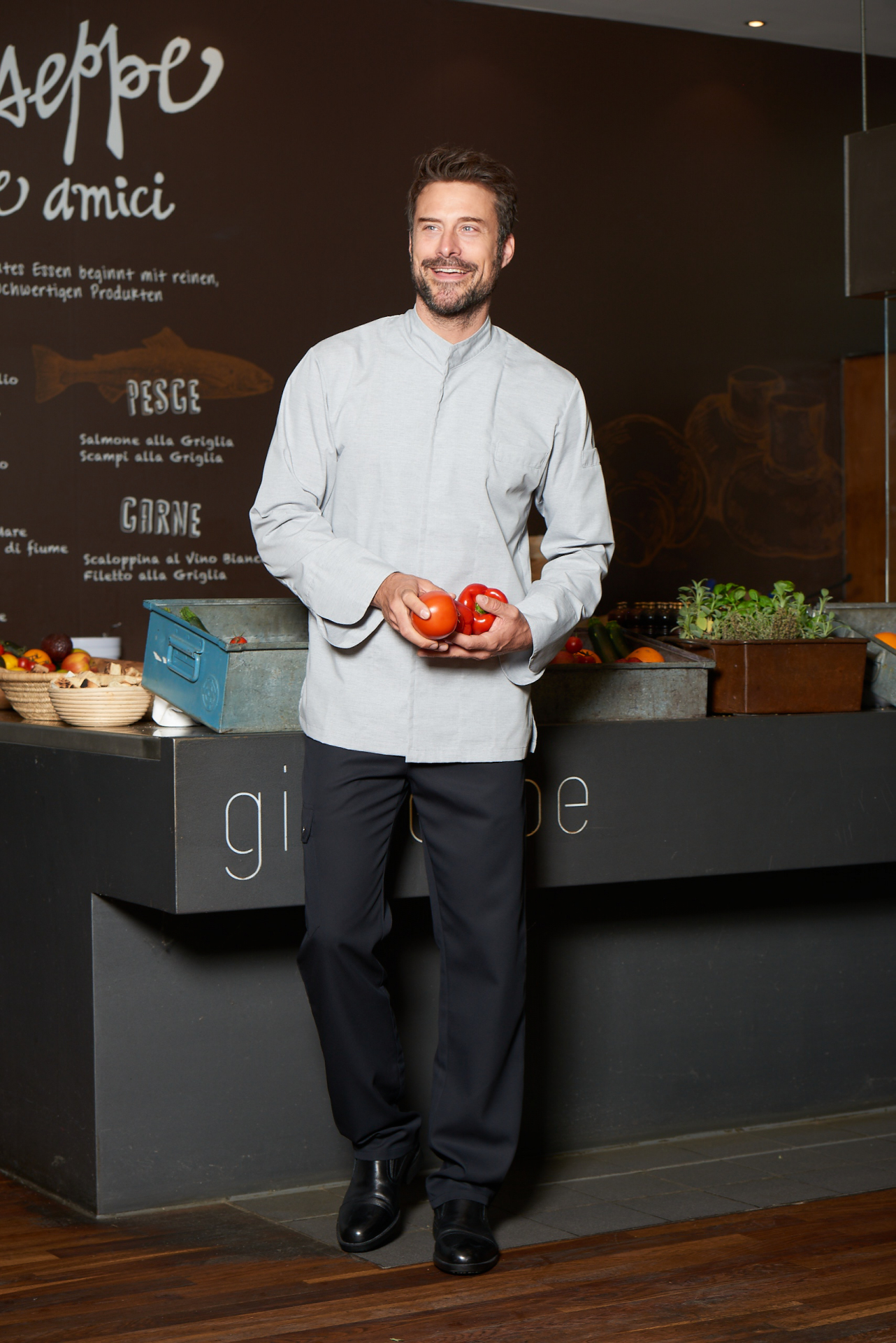 Jacke Tortoreto Man Melange - hellgrau-melange