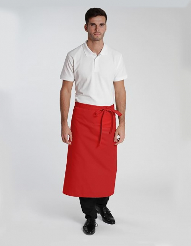 Bistroschürze Roma Classic 80 x 100 cm - rot