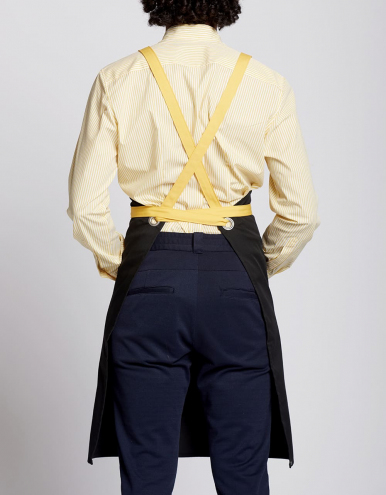 Latzschürze Potenza X Classic 90 x 71 cm - schwarz