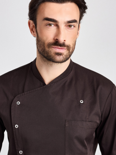 Kochjacke Turin Man Classic - chocolate