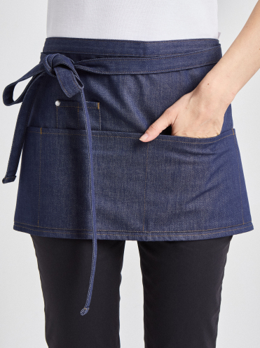 Bistroschürze Bellante Jeans 33 x 75  - denim