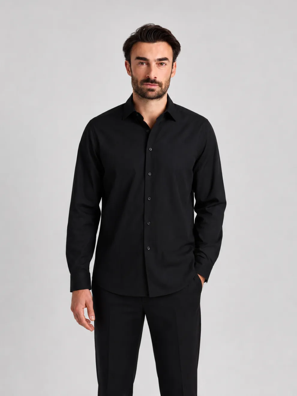Navelli Man - Hemd - schwarz