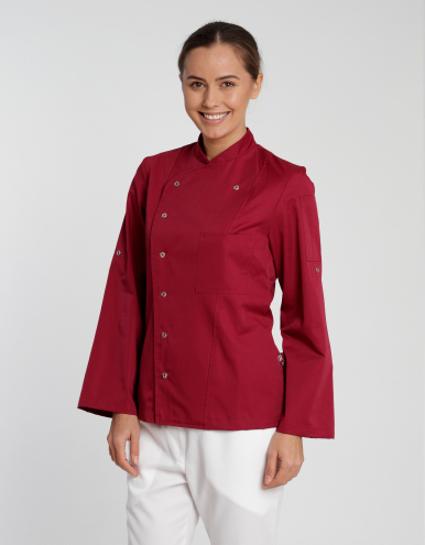 Kochjacke Turin Lady Classic - cherry