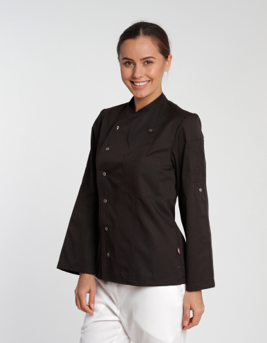 Kochjacke Turin Lady Classic - chocolate