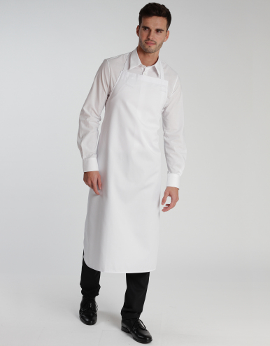 Latzschürze Verona Classic 110 x 75 cm - weiß