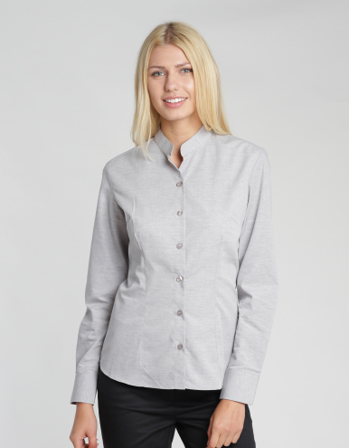 Bluse Pacentro Lady Melange - hellgrau-melange