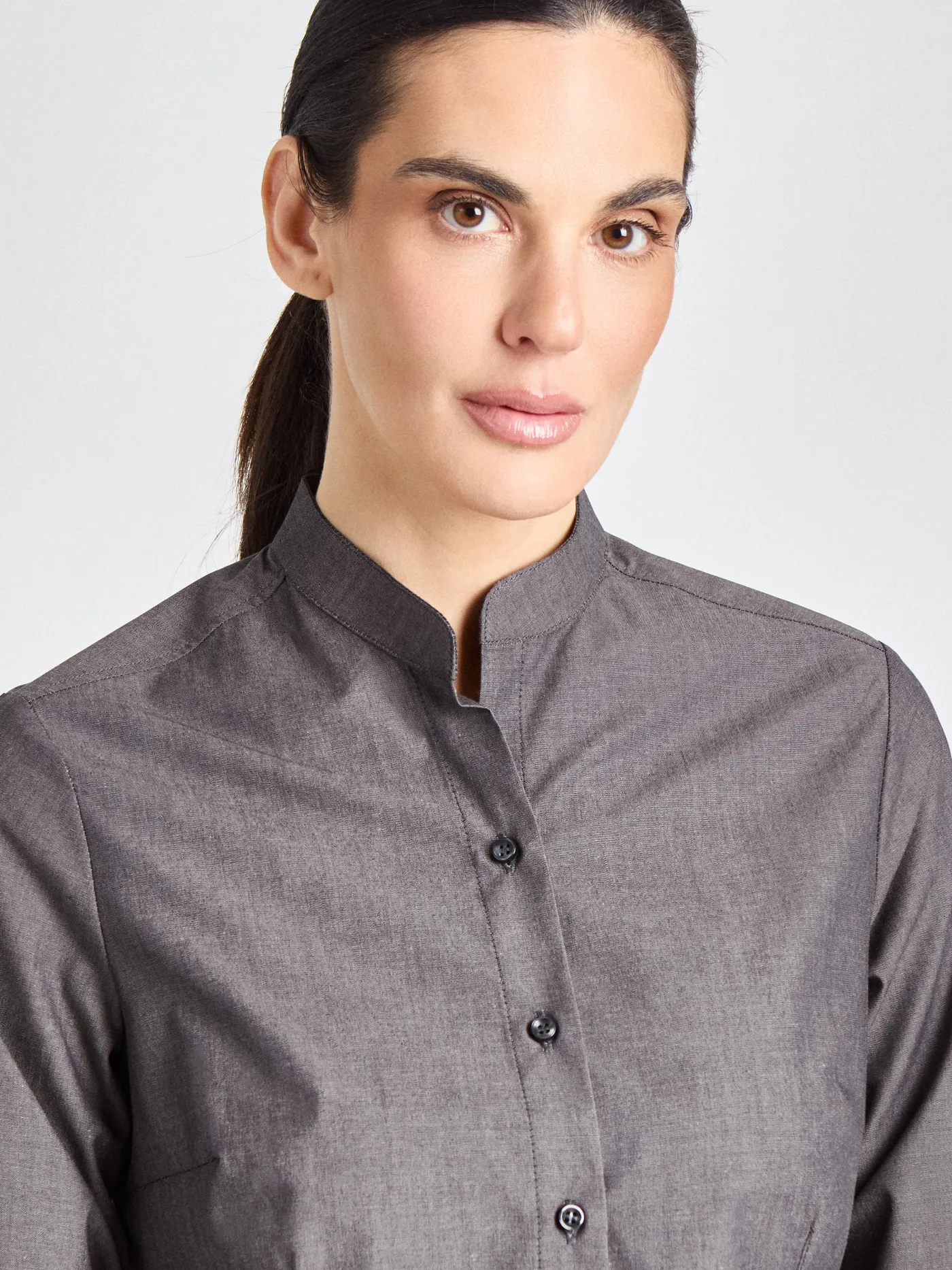 Pacentro Lady Melange - Bluse – dunkelgrau – Bild 2 von 5