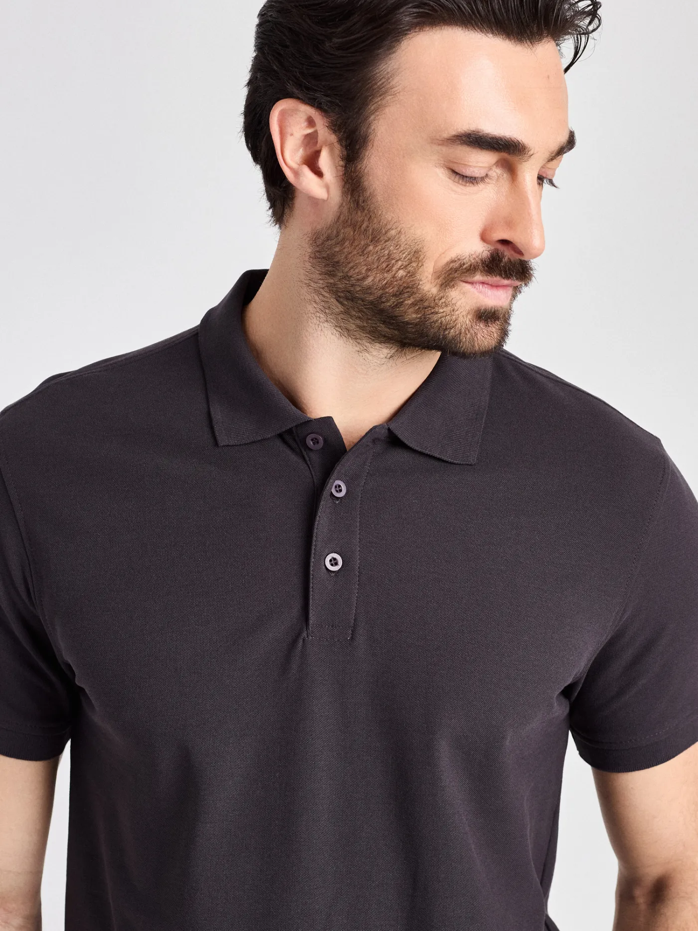 Iseo Man - Poloshirt – anthrazit – Bild 5 von 5