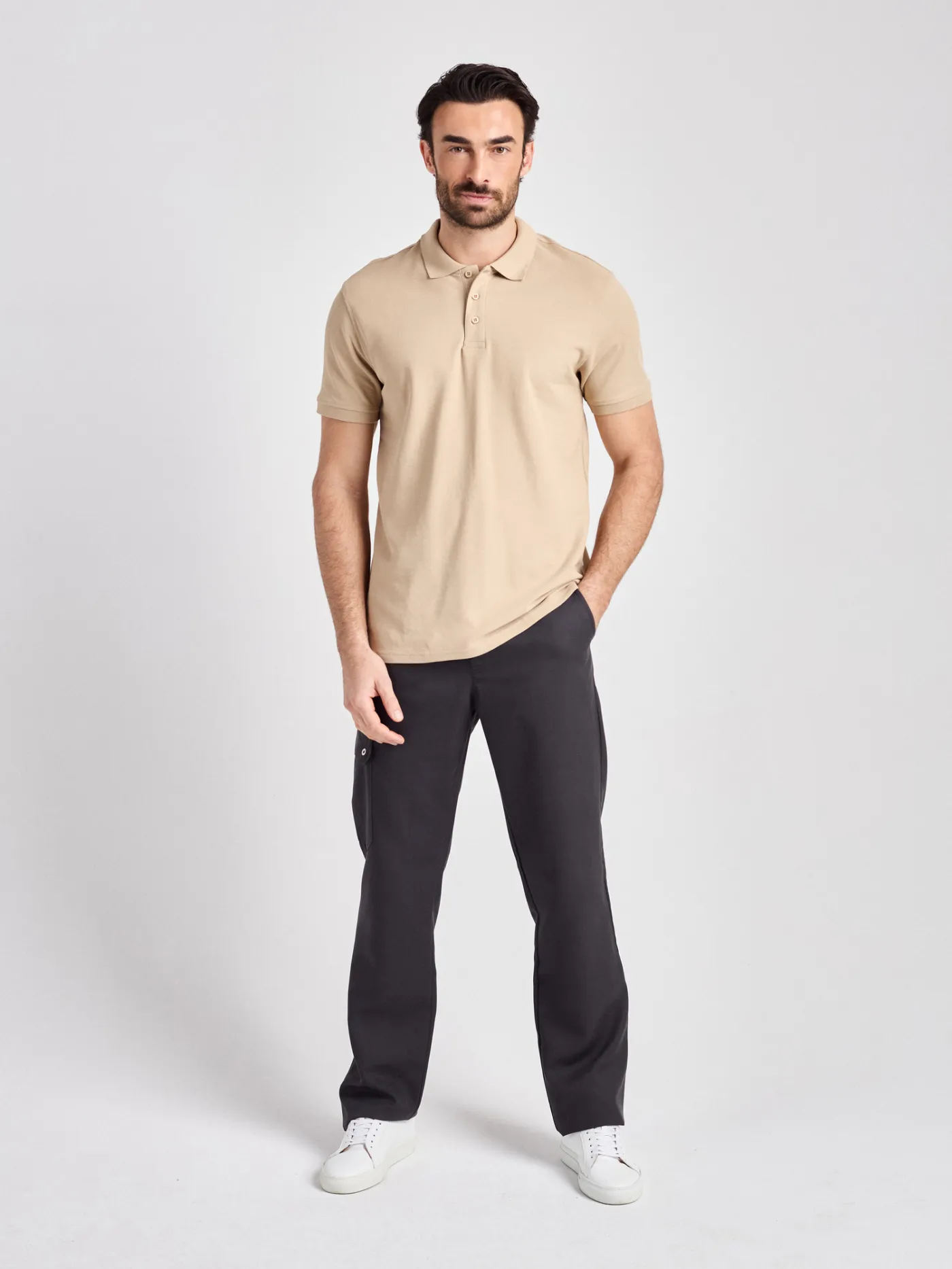 Iseo Man - Poloshirt – natur – Bild 3 von 5