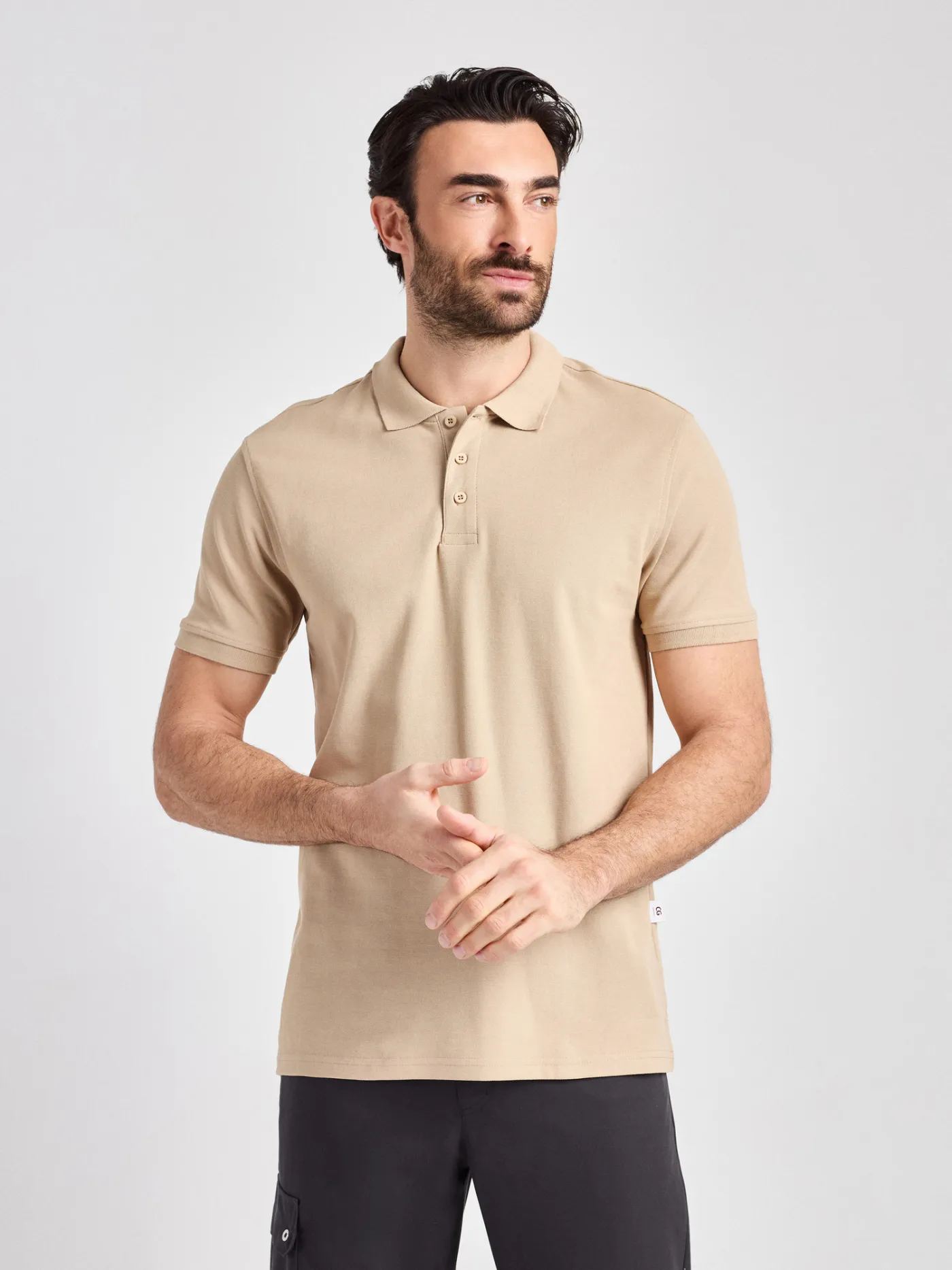 Iseo Man - Poloshirt – natur – Bild 5 von 5