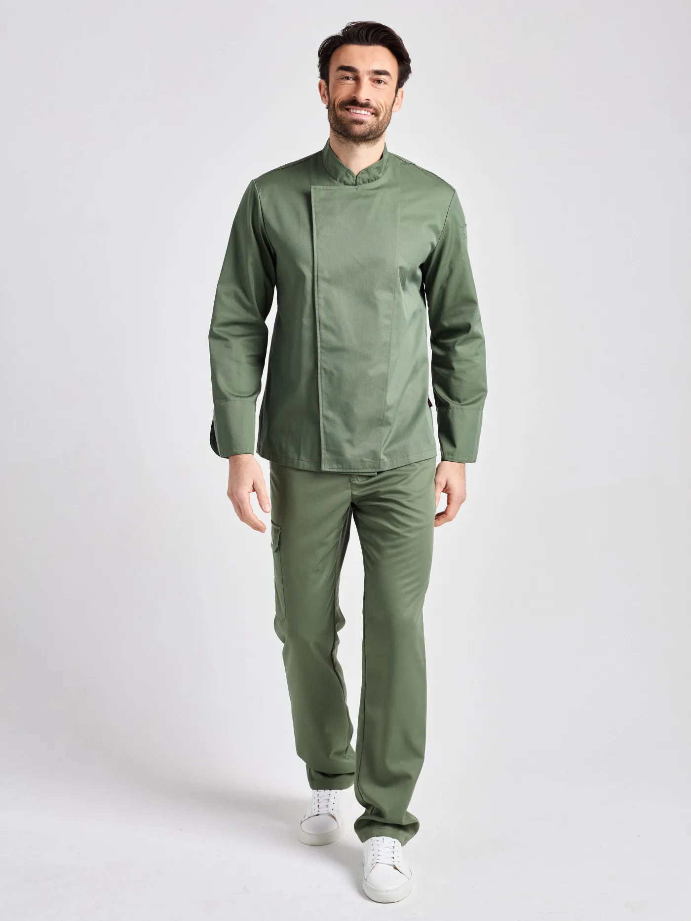 Rimini-Bene Man Classic - Kochjacke – olive – Bild 3 von 5