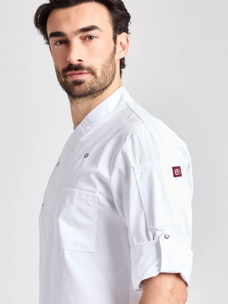 Turin Man Classic - Kochjacke – weiß – Bild 5 von 5