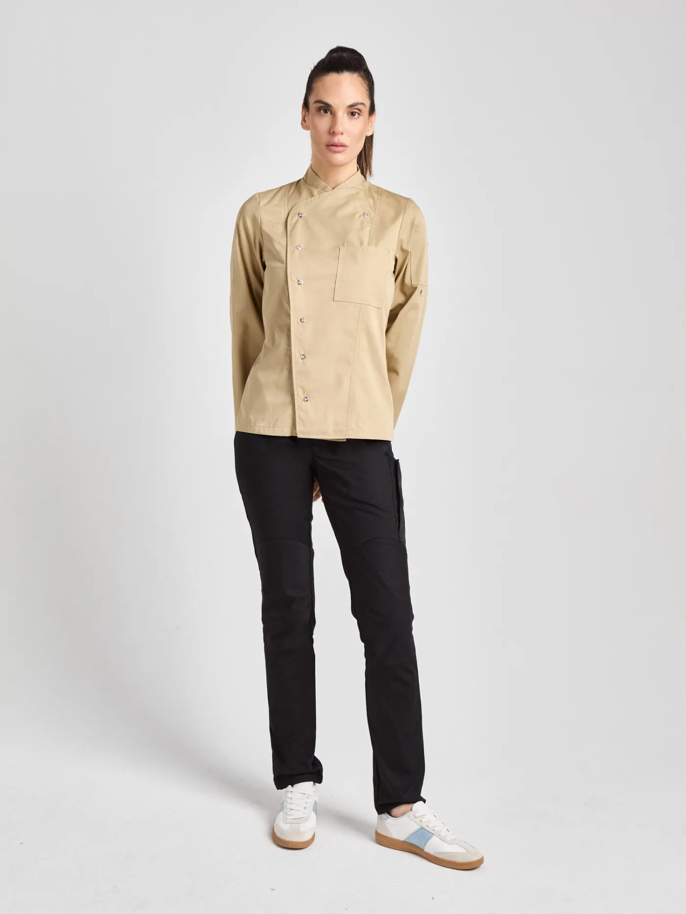 Turin Lady Classic - Kochjacke – khaki – Bild 3 von 4