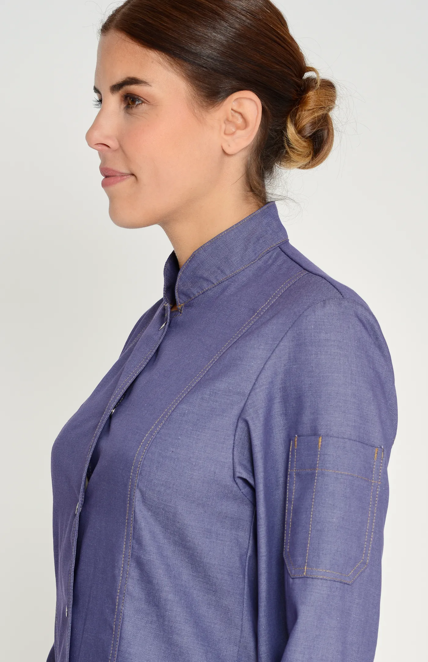 Kochhemd Varenna Lady - denim – Standard – Bild 5 von 5