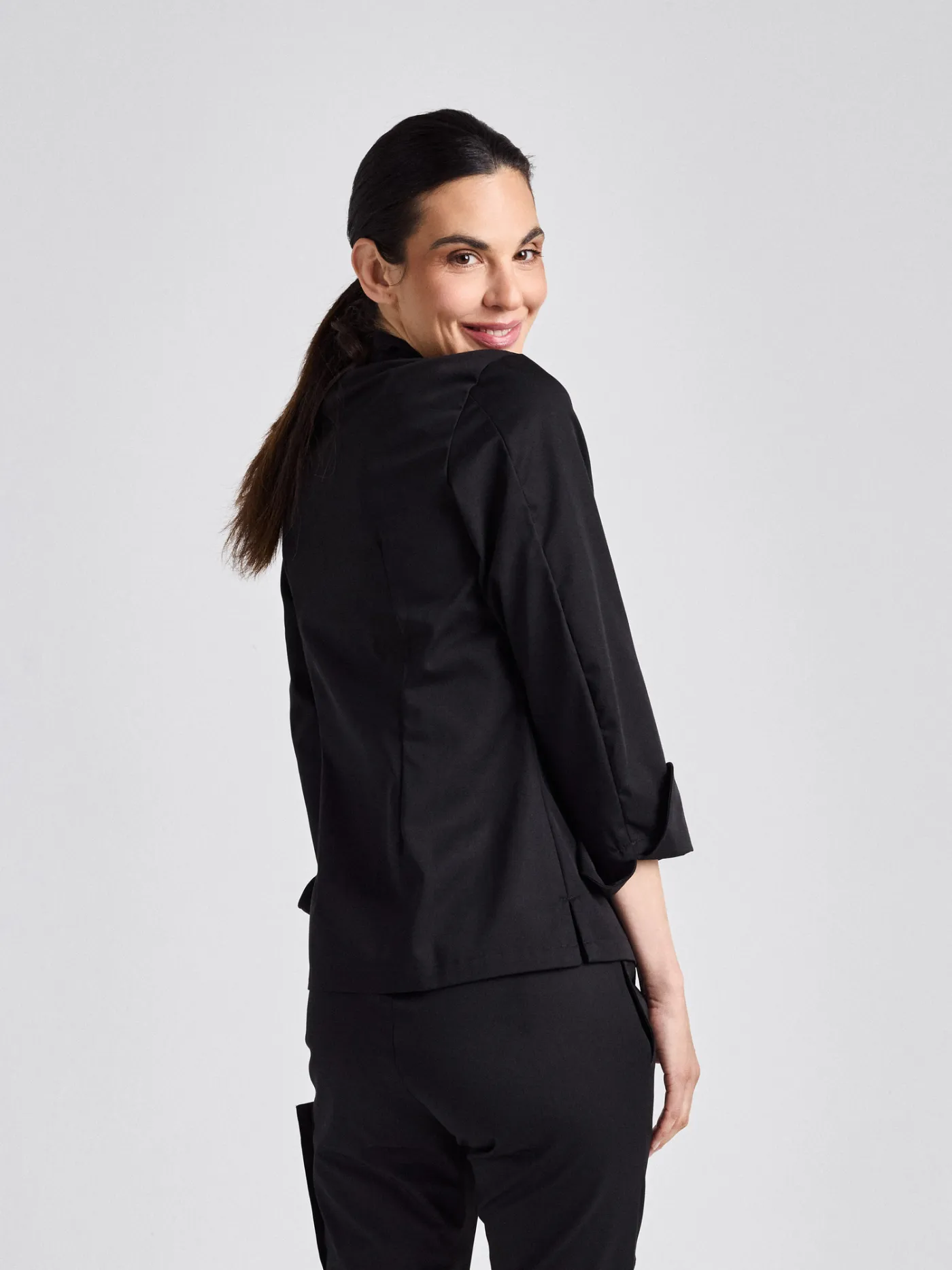 Rimini-Bene Lady Classic - Kochjacke – schwarz – Bild 5 von 5