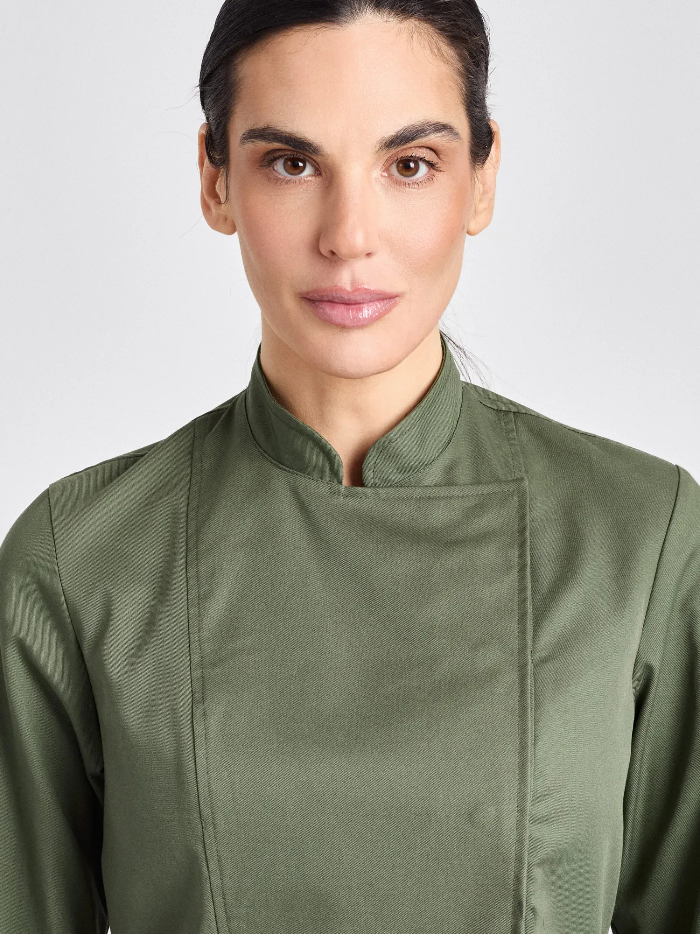 Rimini-Bene Lady Classic - Kochjacke – olive – Bild 2 von 5