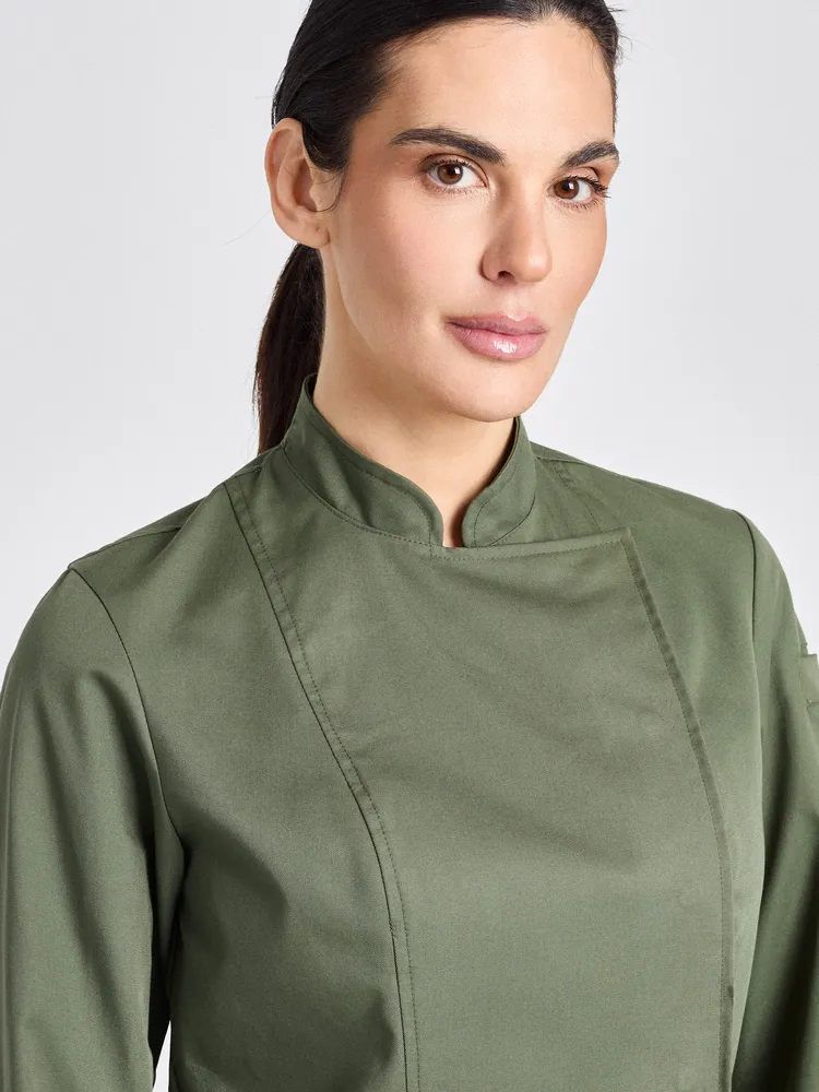 Rimini-Bene Lady Classic - Kochjacke – olive – Bild 5 von 5