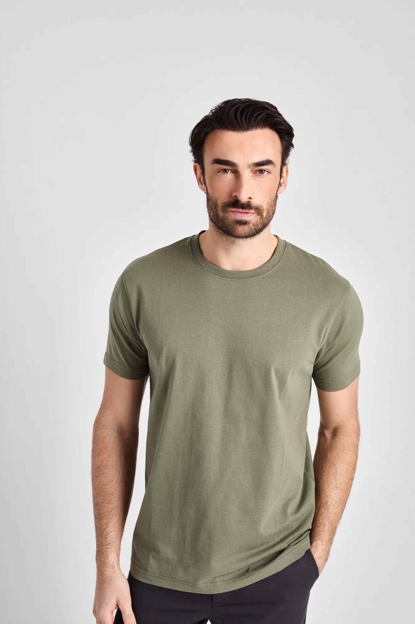 Taranto Man - T-Shirt Kurzarm – olive – Bild 2 von 5