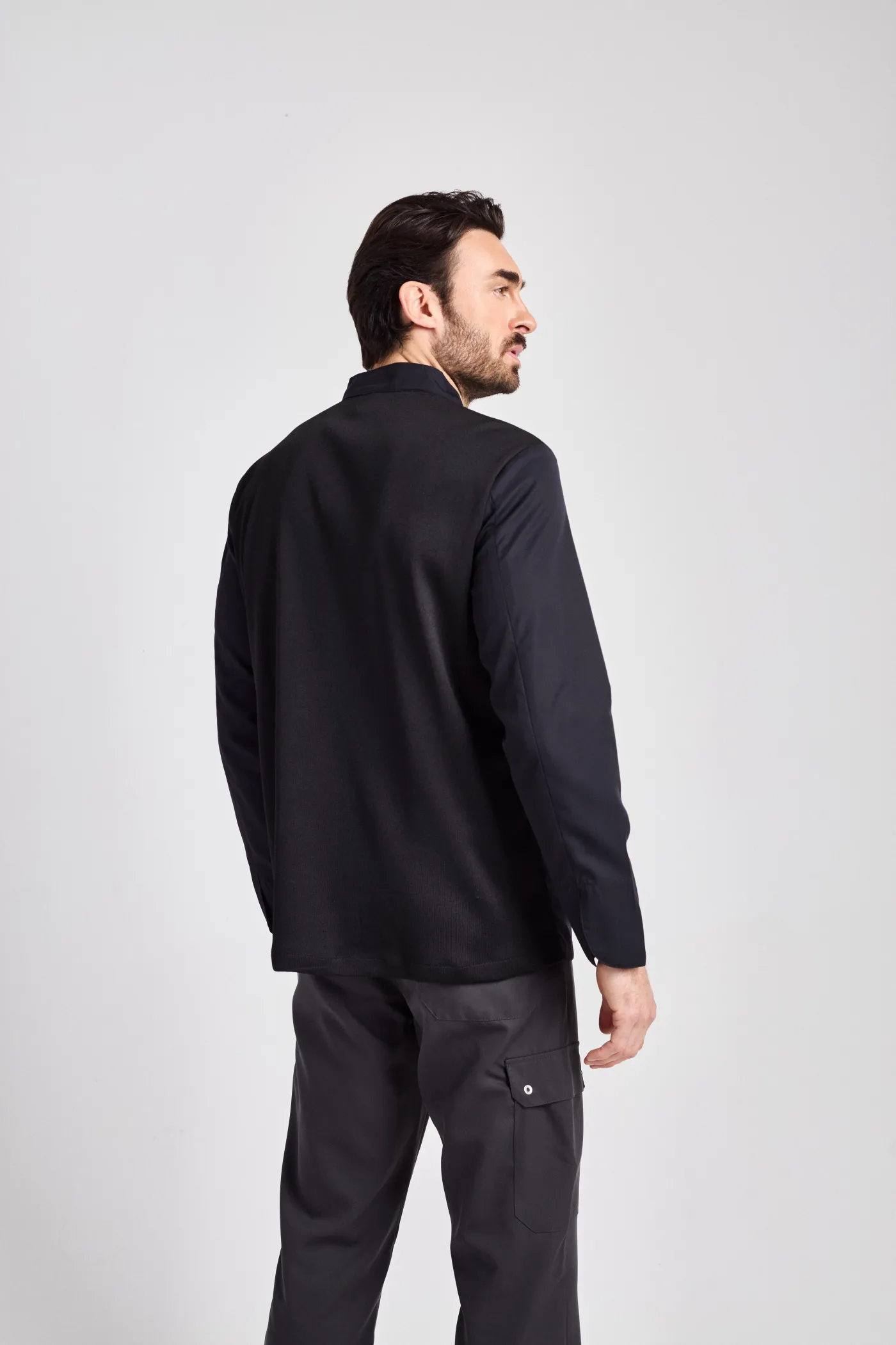 Arco Man Care - Kochjacke – schwarz – Bild 4 von 5