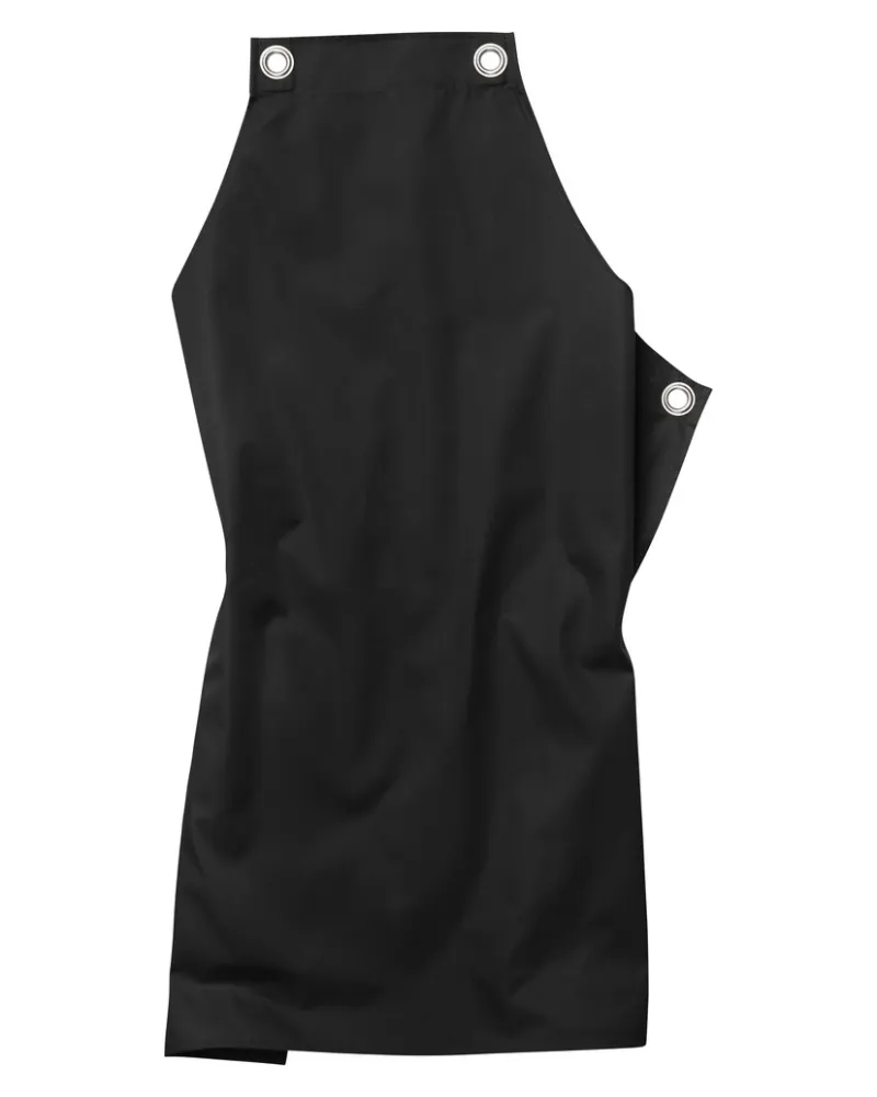 Potenza X Classic - Latzschürze mit Ösen – schwarz