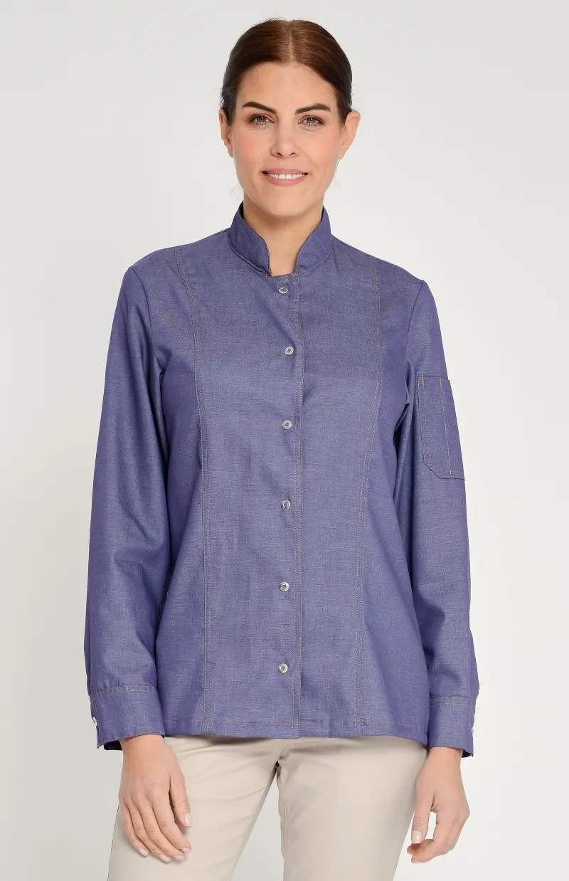 Kochhemd Varenna Lady - denim – Standard