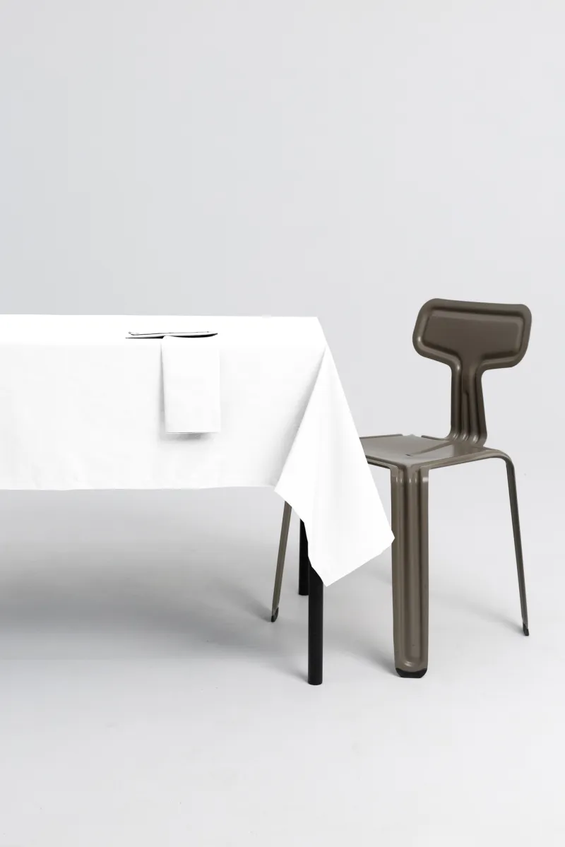 Arezzo 130 x 130 cm Tischdecke – weiß